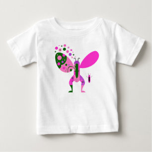 Camiseta Borboleta Feliz para Crianças