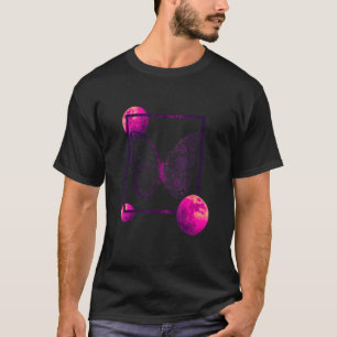 Camiseta Borboleta Flor Japonês Streetwear Vaporwave Aes