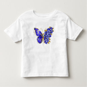 Camiseta Borboleta Flor Sapphire