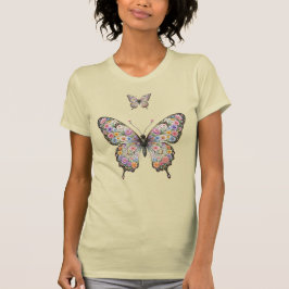 Camiseta Borboleta Floral Ornamentada