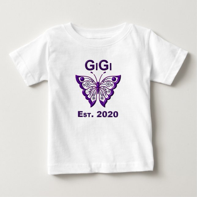 Camiseta Borboleta Gigi “Est 2020” (Frente)