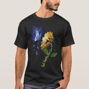 Camiseta Borboleta Girassol Sinal de Dificuldade Respiratór
