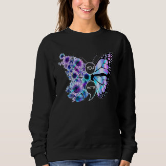 Camiseta Borboleta Girassol Você Importa Prevenção ao Suicí