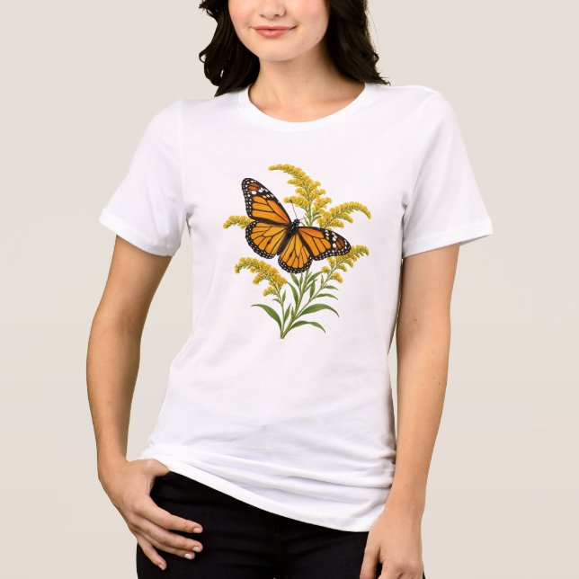 Camiseta Borboleta Goldenrod (Frente)