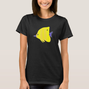 Camiseta Borboleta Incrível Peixe Exótico Aquário Tropical 