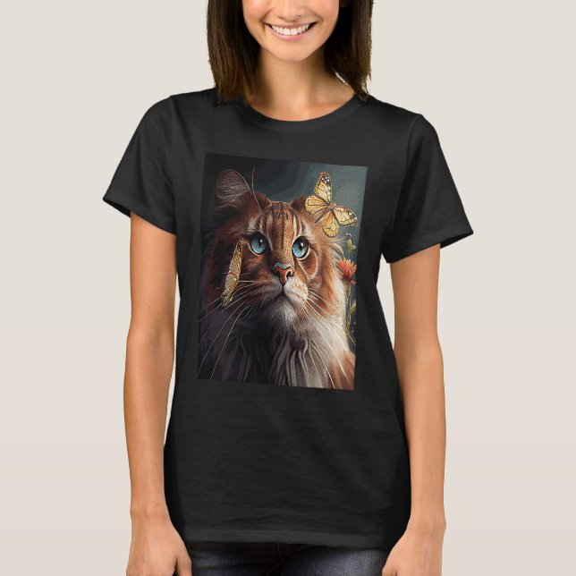 Camiseta Borboleta Leão Gato (Frente)