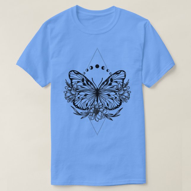 Camiseta Borboleta Lua (Frente do Design)