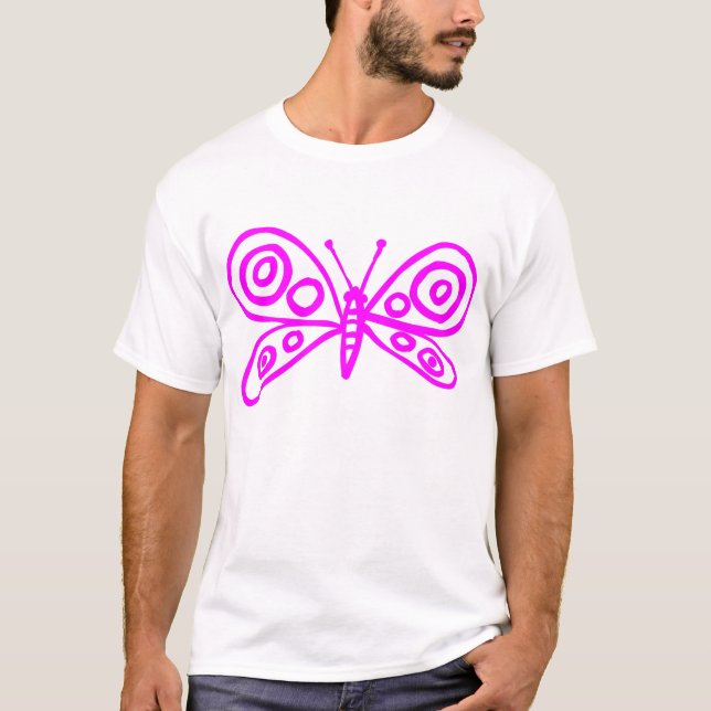 Camiseta Borboleta - Magenta (Frente)