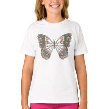 Borboleta Mariposa Desenhada à Mão para Meninas