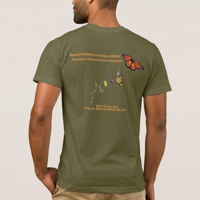 Camiseta Borboleta monarca (Verso)