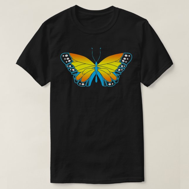 Camiseta Borboleta Monarca (Frente do Design)