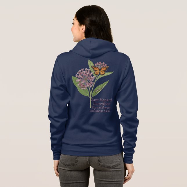 Camiseta Borboleta-monarca (Parte Traseira Completa)