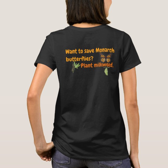 Camiseta Borboleta-monarca (Verso)
