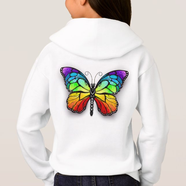 Camiseta Borboleta monarca Arco-íris (Verso)
