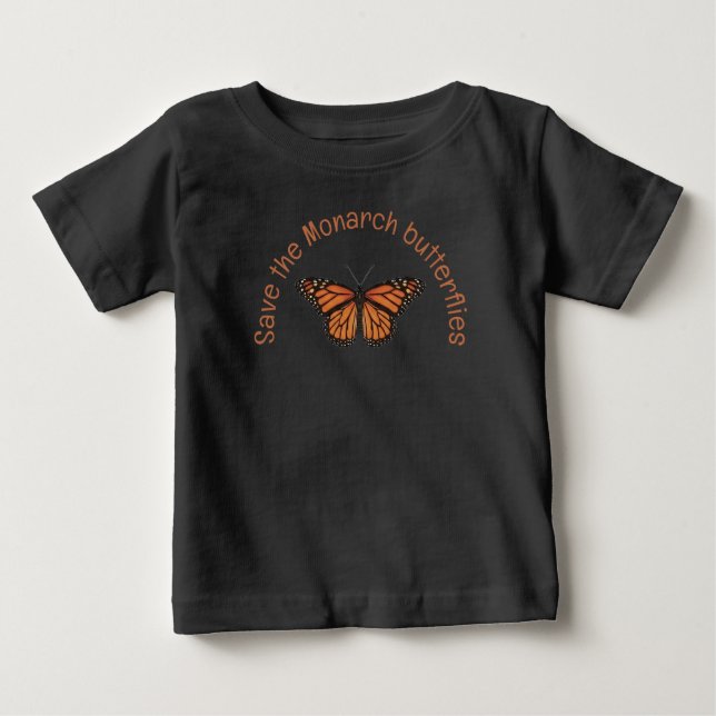 Camiseta Borboleta Monarca Personalizável (Frente)