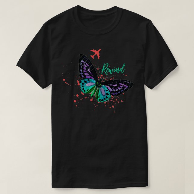 Camiseta Borboleta Monarca Summer Sky (Frente do Design)