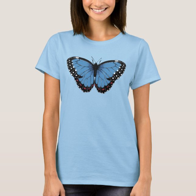 Camiseta Borboleta Morpho Azul (Frente)