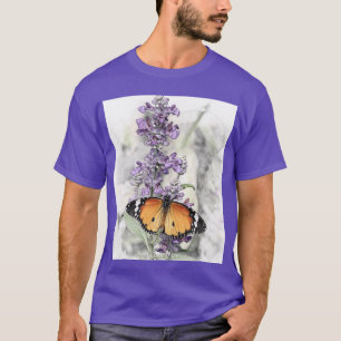 Camiseta Borboleta na flor  1 