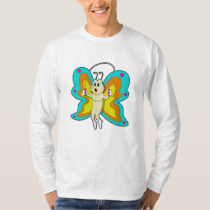 Camiseta Borboleta na Malhação da corda
