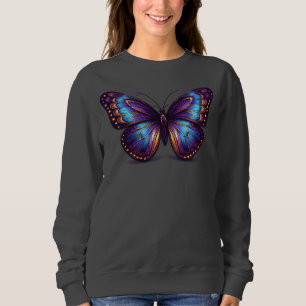 Camiseta Borboleta Neon de Luxo Feminina