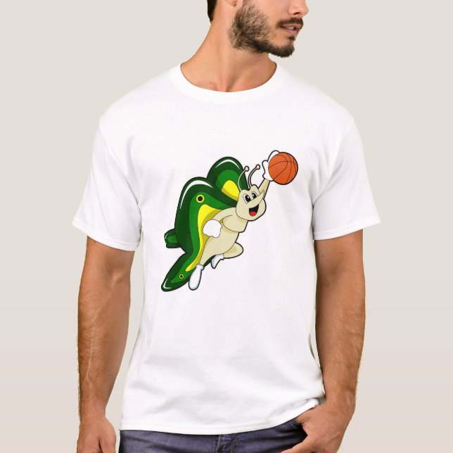 Camiseta Borboleta no basquete (Frente)