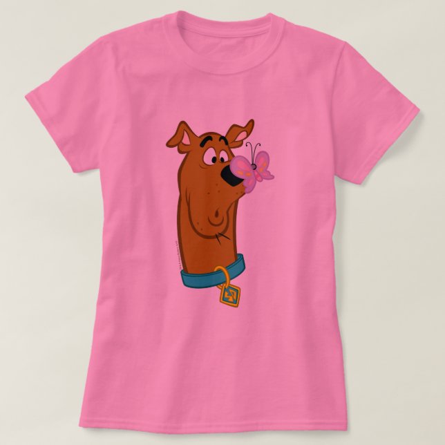 Camiseta Borboleta no Nariz de Scooby-Doo (Frente do Design)