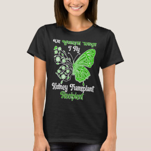Camiseta Borboleta Postada Destinatário Renal Transplante r