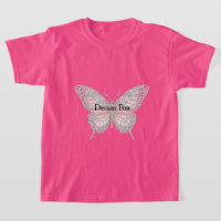Borboleta Prateada Rosa Personalizada