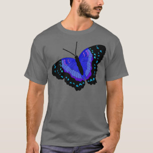 Camiseta Borboleta Preta e Azul 3