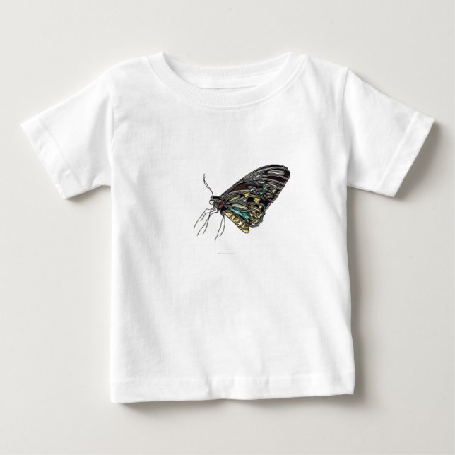 Camiseta Borboleta Preta Gem (Frente)