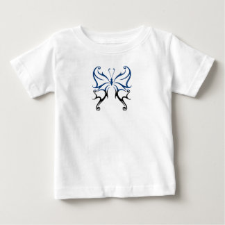 Camiseta Borboleta Preto Azul