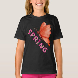 Camiseta Borboleta Primavera Estética Gráfica Minimalista
