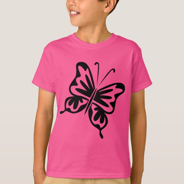 Camiseta Borboleta Retroativa - Preto (Frente)