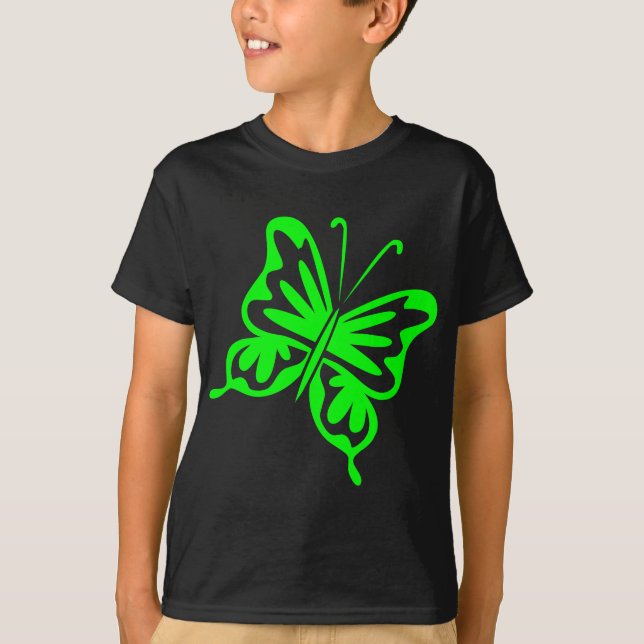 Camiseta Borboleta Retroativa - Verde (Frente)