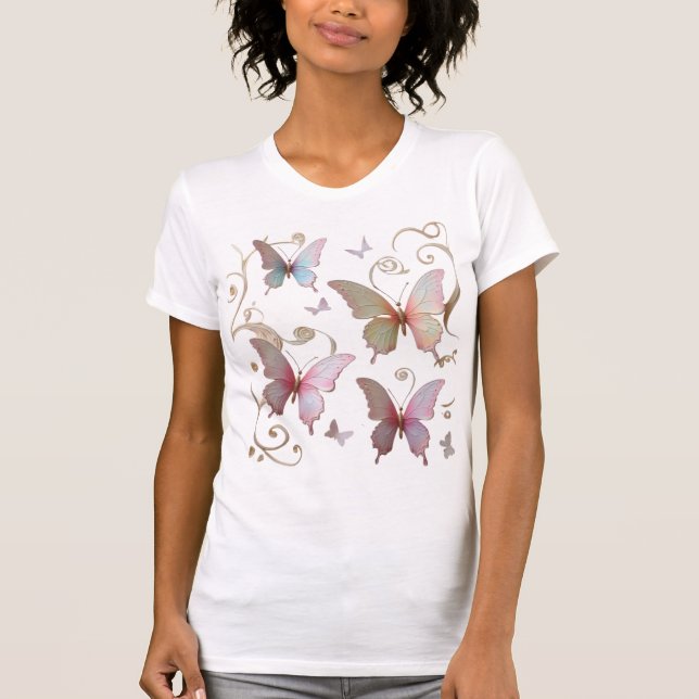 Camiseta Borboleta Romântica (Frente)