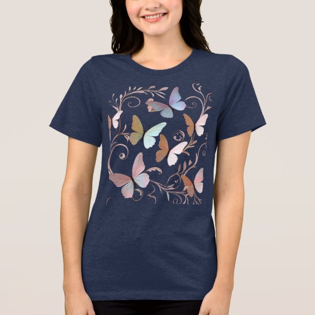 Camiseta Borboleta Romântica (Frente)