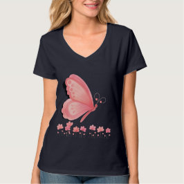 Camiseta Borboleta rosa