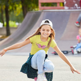 Camiseta Borboleta rosa com Sakura