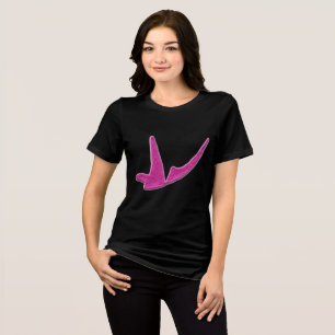 Camiseta Borboleta rosa-faísca