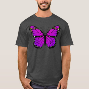 Camiseta Borboleta Roxa Amor Borboletas Monarcas Roxo B