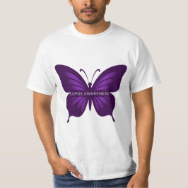Camiseta Borboleta Roxa: Consciência do Lupus