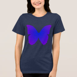 Camiseta Borboleta Roxa e Azul