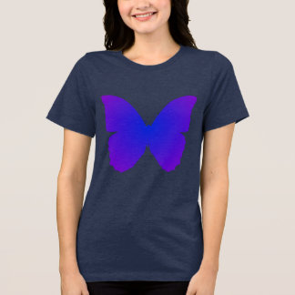 Camiseta Borboleta Roxa e Azul