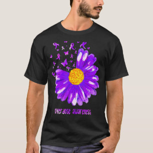 Camiseta Borboleta Roxo Fita Roxo Awarene Sobredosagem de G