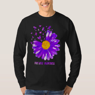 Camiseta Borboleta Roxo Fita Roxo Awarene Sobredosagem de G