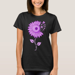 Camiseta Borboleta Roxo Fita Roxo Awarene Sobredosagem de G