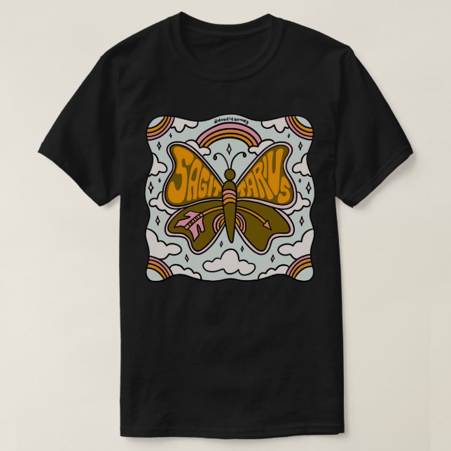 Camiseta Borboleta Sagitário (Frente do Design)