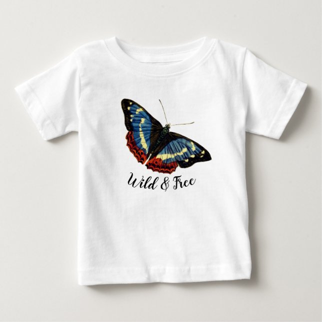 Camiseta Borboleta Selvagem & Livre (Frente)