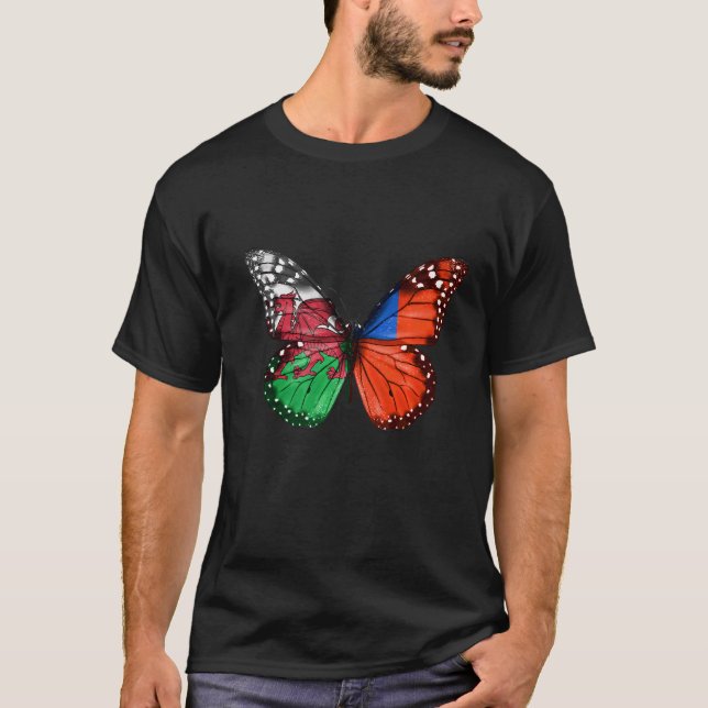 Camiseta Borboleta Sinalizador de Samoa Galesa (Frente)