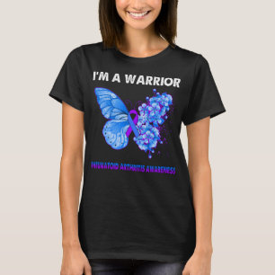 Camiseta Borboleta Sou uma Artrite Reumatoide Guerreira